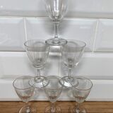 Set of 6 small liquor glasses