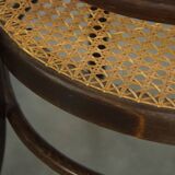 Very elegant, characterful, and graceful set of 4 Art Nouveau design bistro chairs