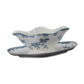 Ancienne saucière en faïence Longwy