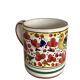Red flower bird mug