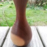 Paire de vases en bois