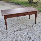 Farmhouse table in oak spindle legs nineteenth century