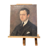Oil on canvas, portrait of a man