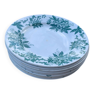 8 St Amand Nord Anémone dinner plates