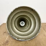 Green Industrial Aluminium Hanging Lamp, 1970s