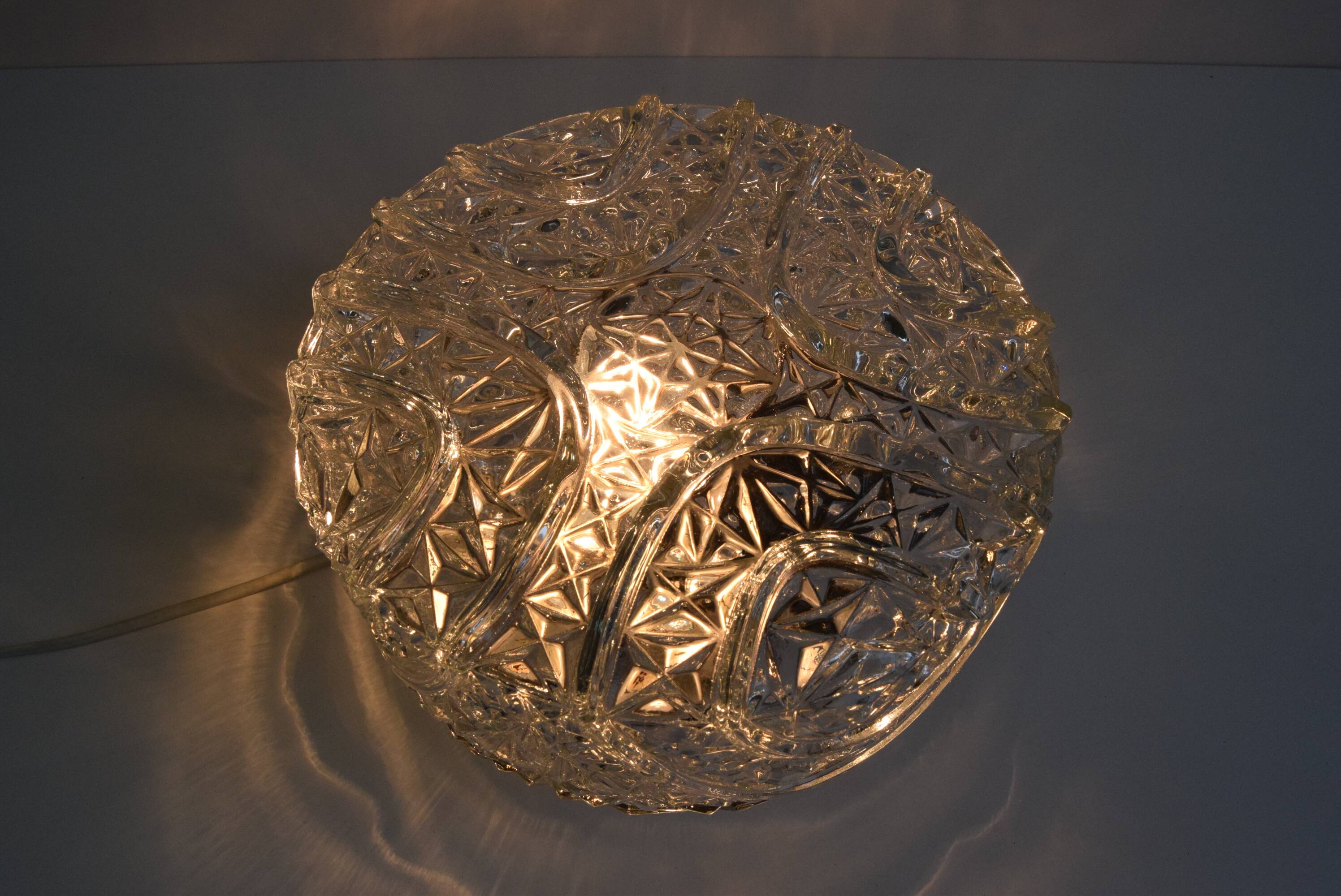 Mid-century round ceiling light, 1980s.