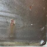 Enameled sheet metal street sign