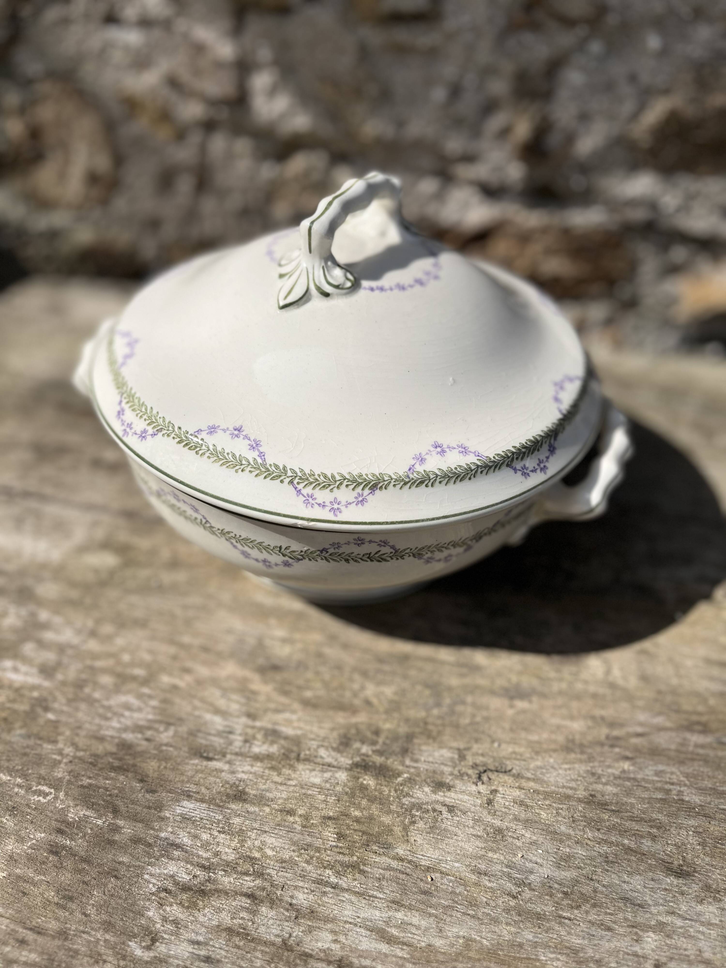 Soup tureen or vegetable dish Loridan Longwy