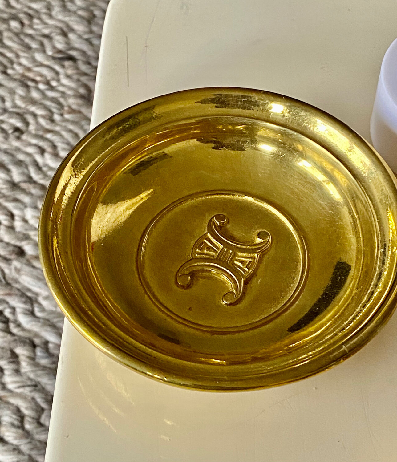 Celine gilded bronze ashtray