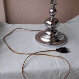 Chrome metal lamp