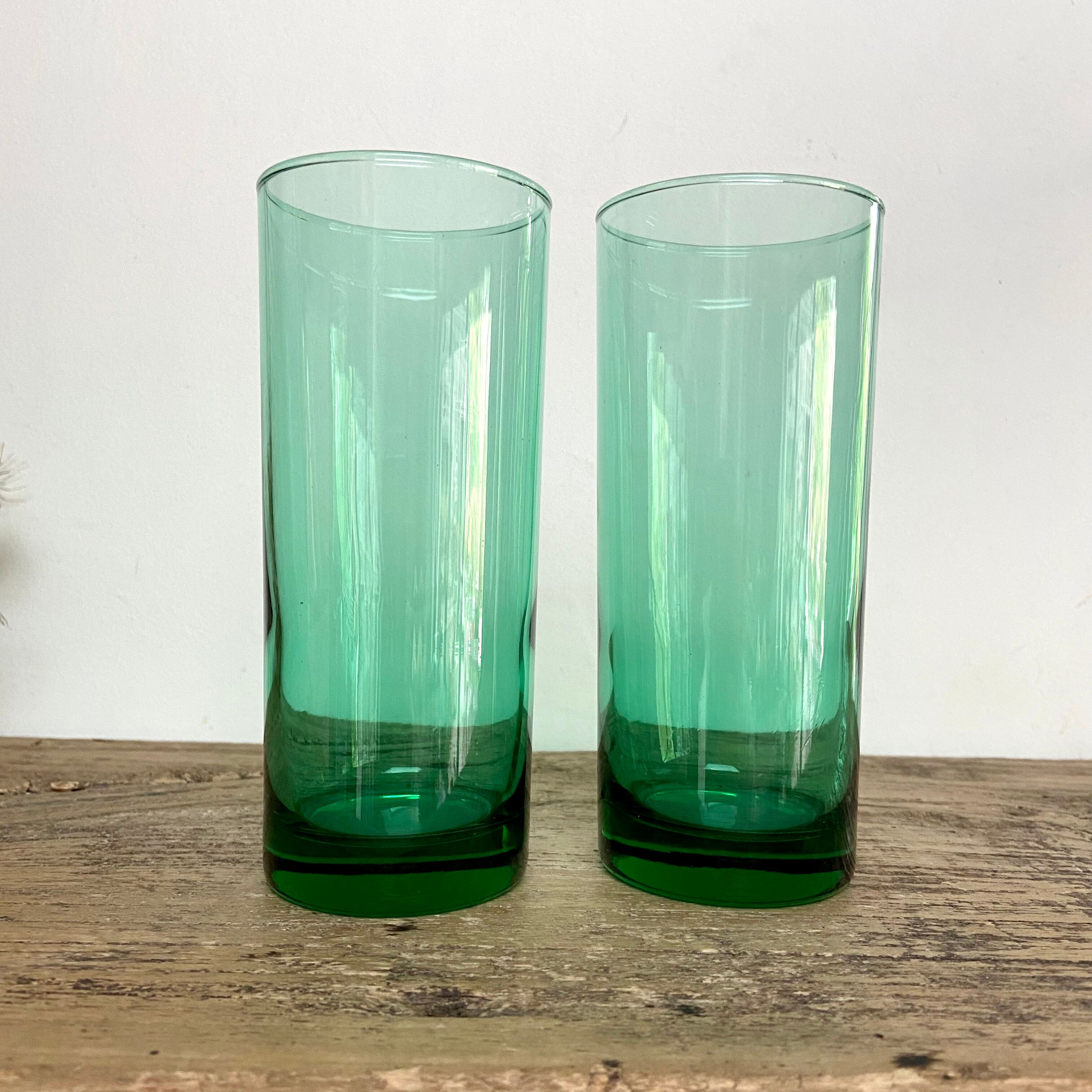 6 vintage luminarc France “long drink” glasses