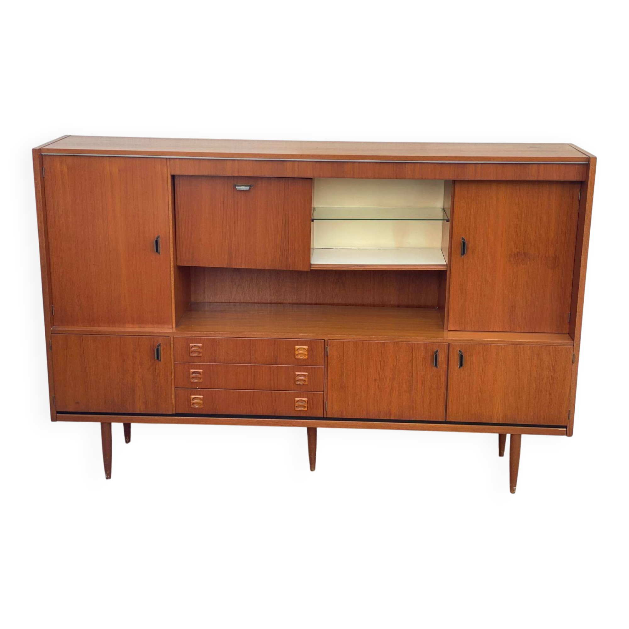 Living Scandinavian teak sideboard, 1950s