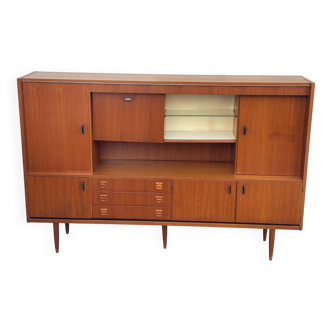 Living Scandinavian teak sideboard, 1950s