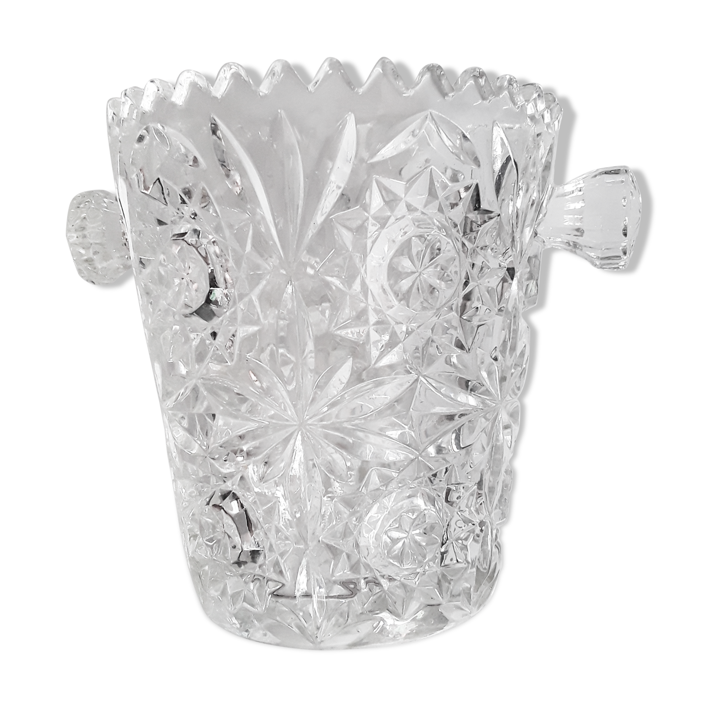 Glass ice bucket