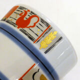 Graphic Art Deco porcelain vase