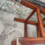 Vintage wood workshop top stool