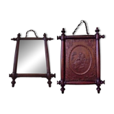 Miroir mural biseauté double face Ancien