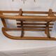 Vintage wooden and metal sled - 75 cm