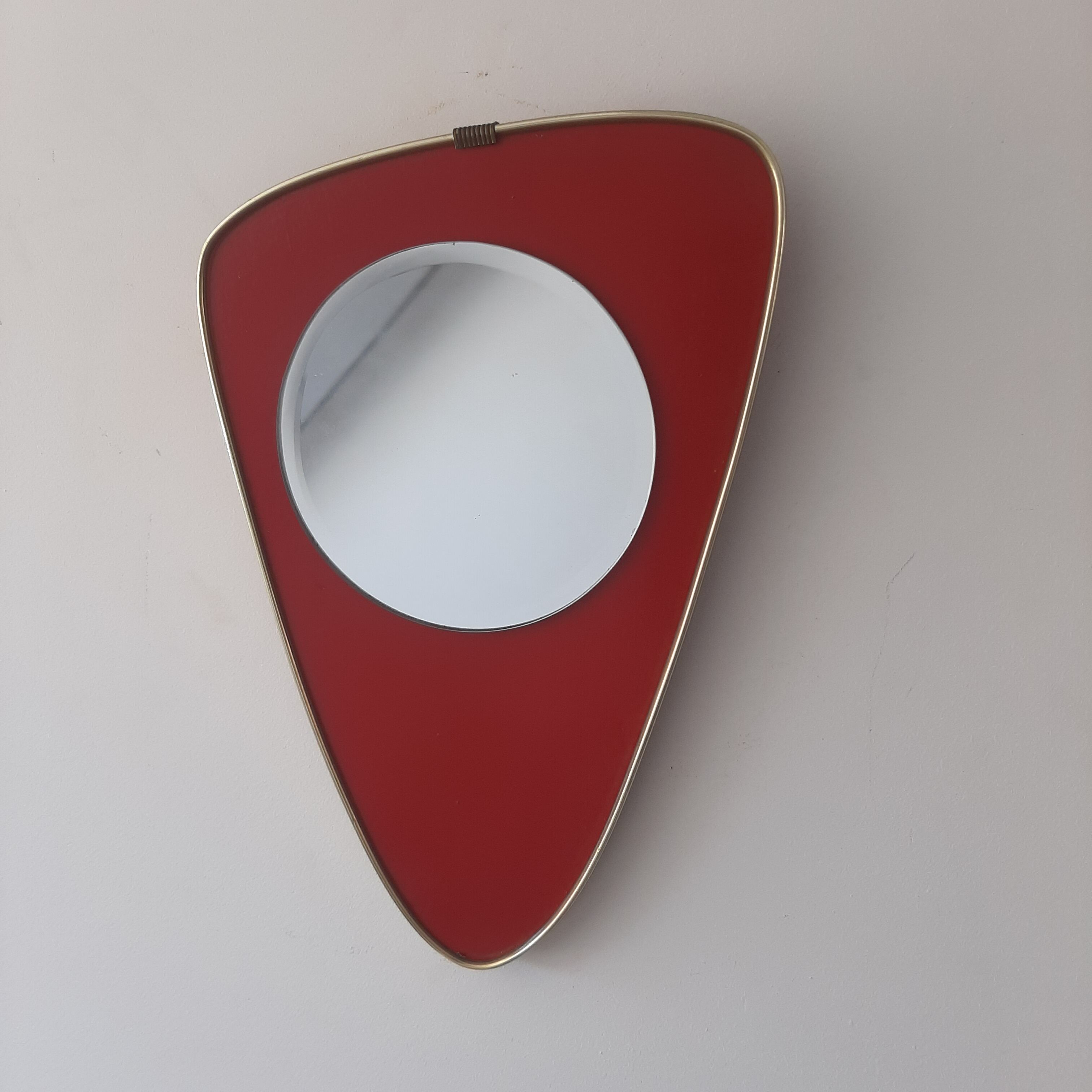 Miroir asymetrique vintage