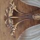Art Deco/Art Nouveau shell and bronze wall lamp