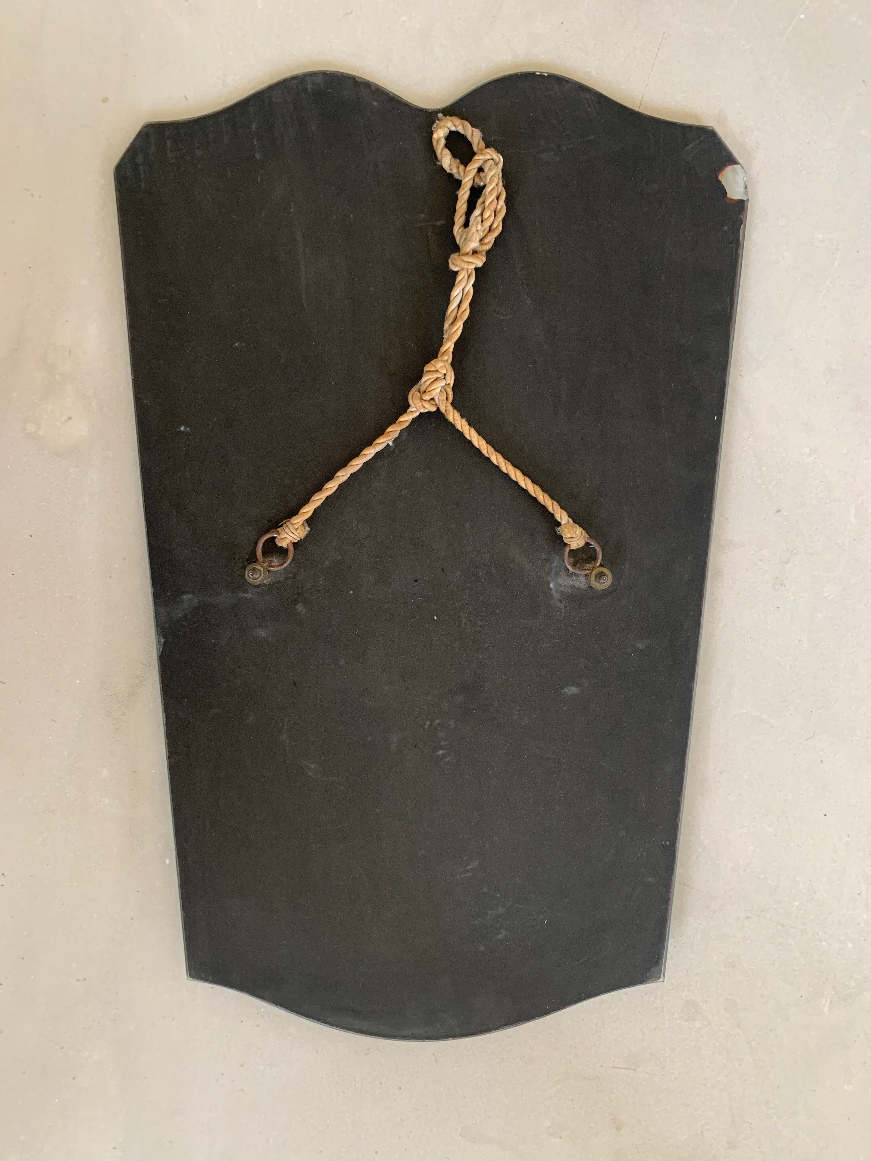 Bevelled and chiseled Venetian mirror  - 54x35cm