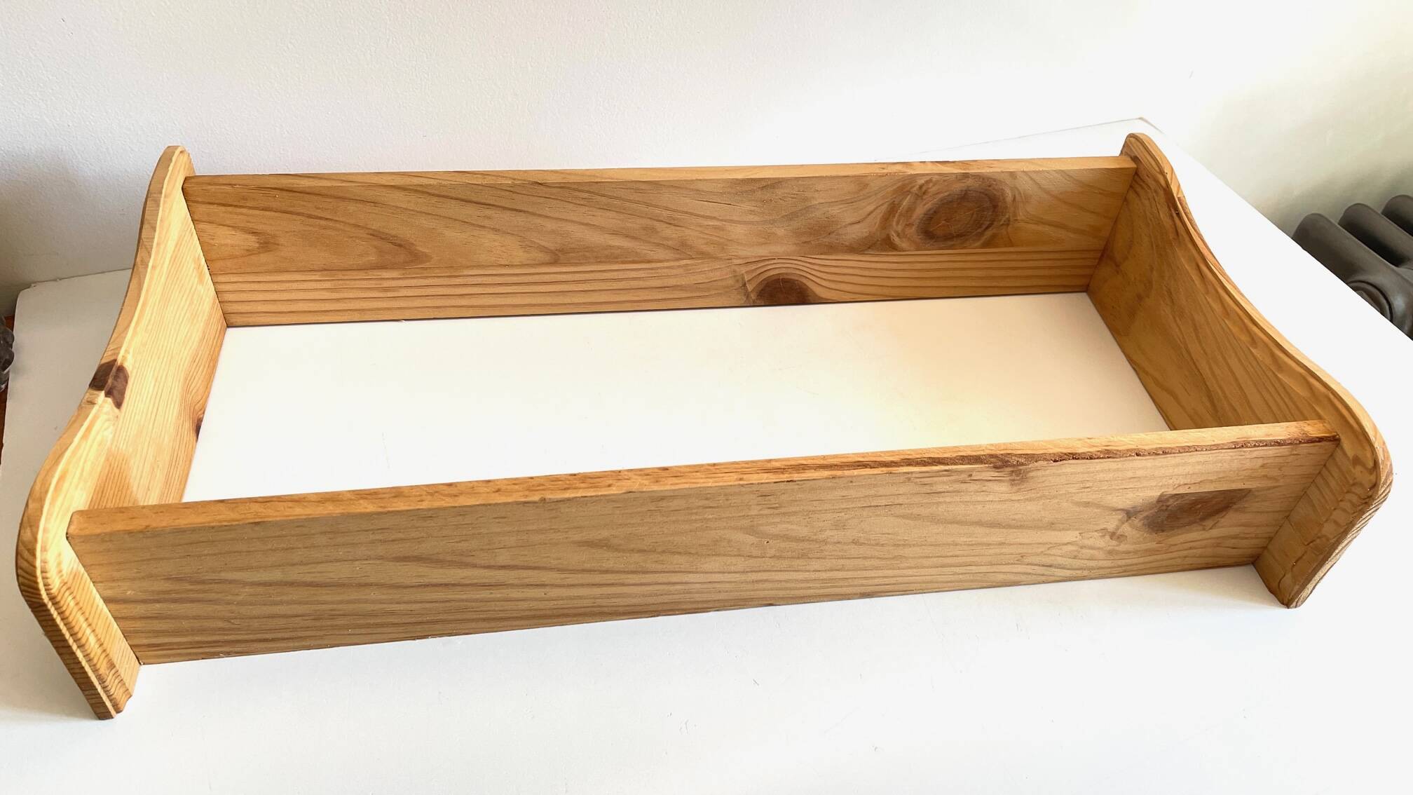 Vintage raw wood shelf