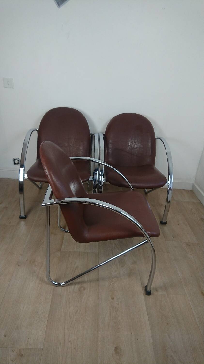 Slichaise Souvignet chrome armchair