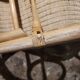 Rattan and bamboo rocking chair — Vintage bohemian style, 1970s