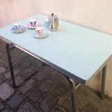 Mint green formica table