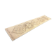 Handmade long entry Runner, beige hallway rug