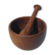 Olive wood mortar