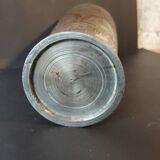 Antique engraved brass lassi glass – Indian artisanal bohemian vase