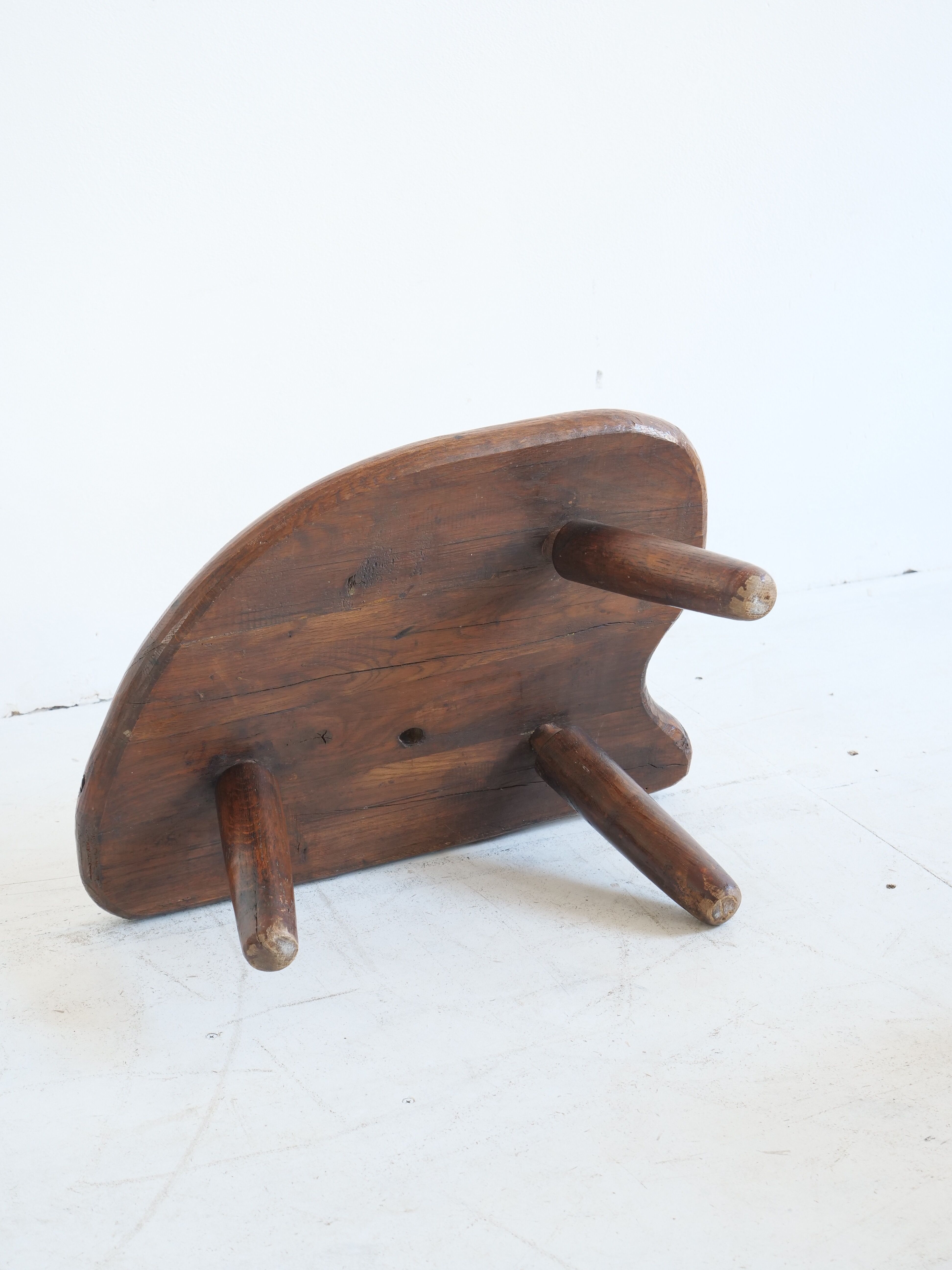 Wooden free-form coffee table