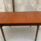 Table scandinave extensible vintage en teck