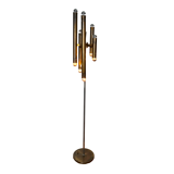 Lampadaire en laiton de la société lamperti, italie 1960