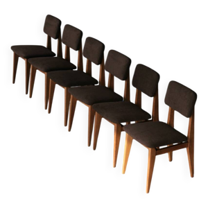 Suite de six chaises