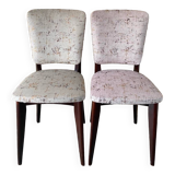 Set of two wooden chairs