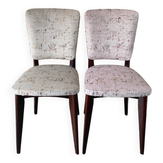 Set of two wooden chairs