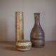 Vase en grès de l'abbaye de Fontgombault, vase décoratif, pot à fleurs, collection, 70's