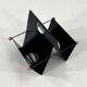 Folded metal magazine rack, 1980