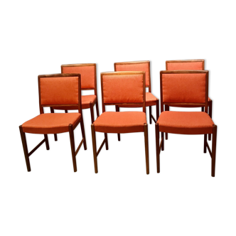 A Set Of Six Danish Chairs