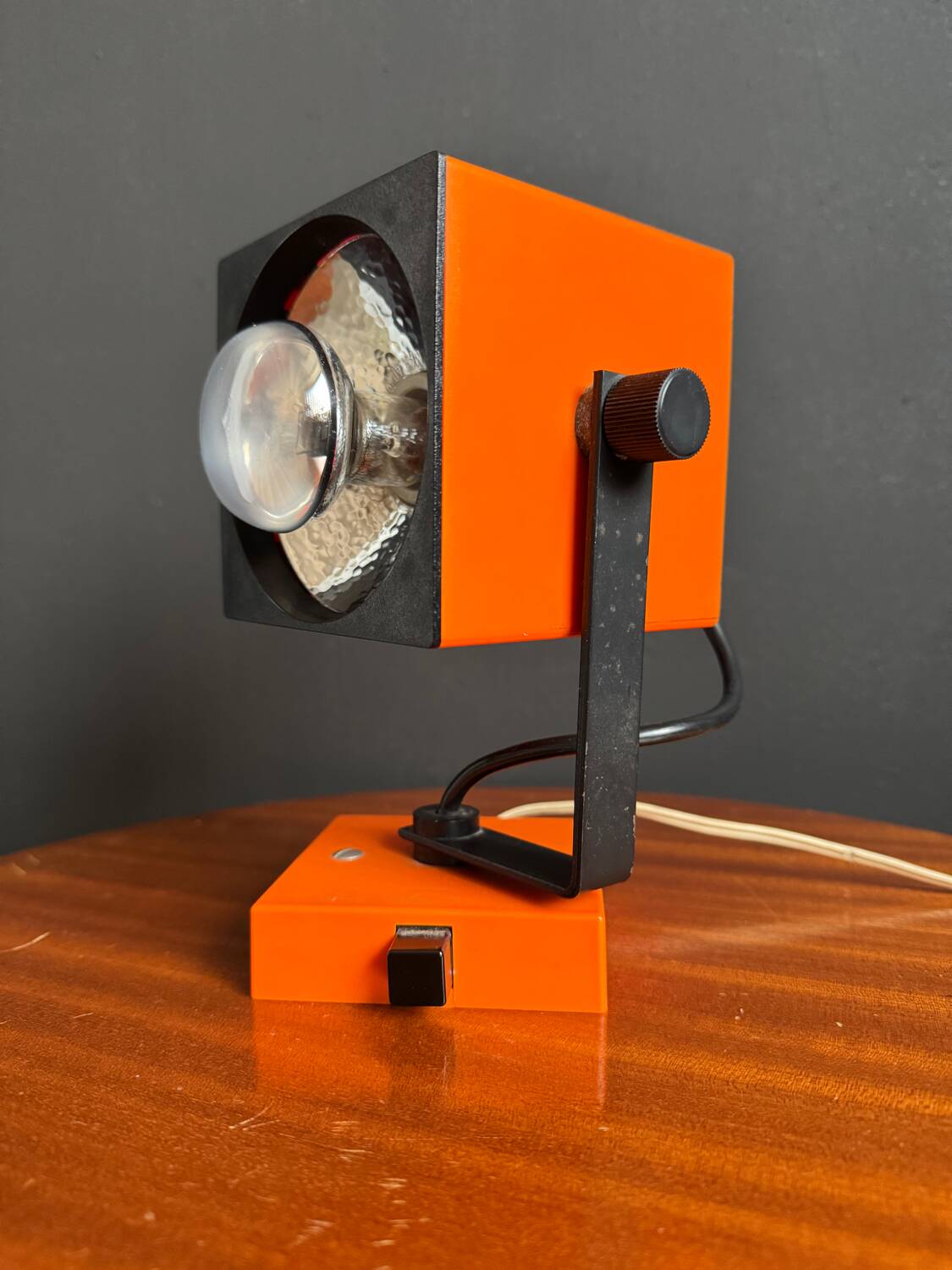 Philips orange wall lamp from the 1970s.
