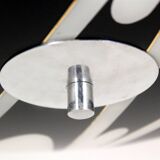 Large Vintage Czechoslovakian Opaline Glass Pendant Lights, 1970s, Set of 2