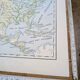 North America. Geographical map printed in 1900.