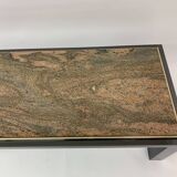 Mid-century Hollywood Regency granite Coffee Table By Fedam Design Belgium
