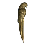 Parrot brass paper cut