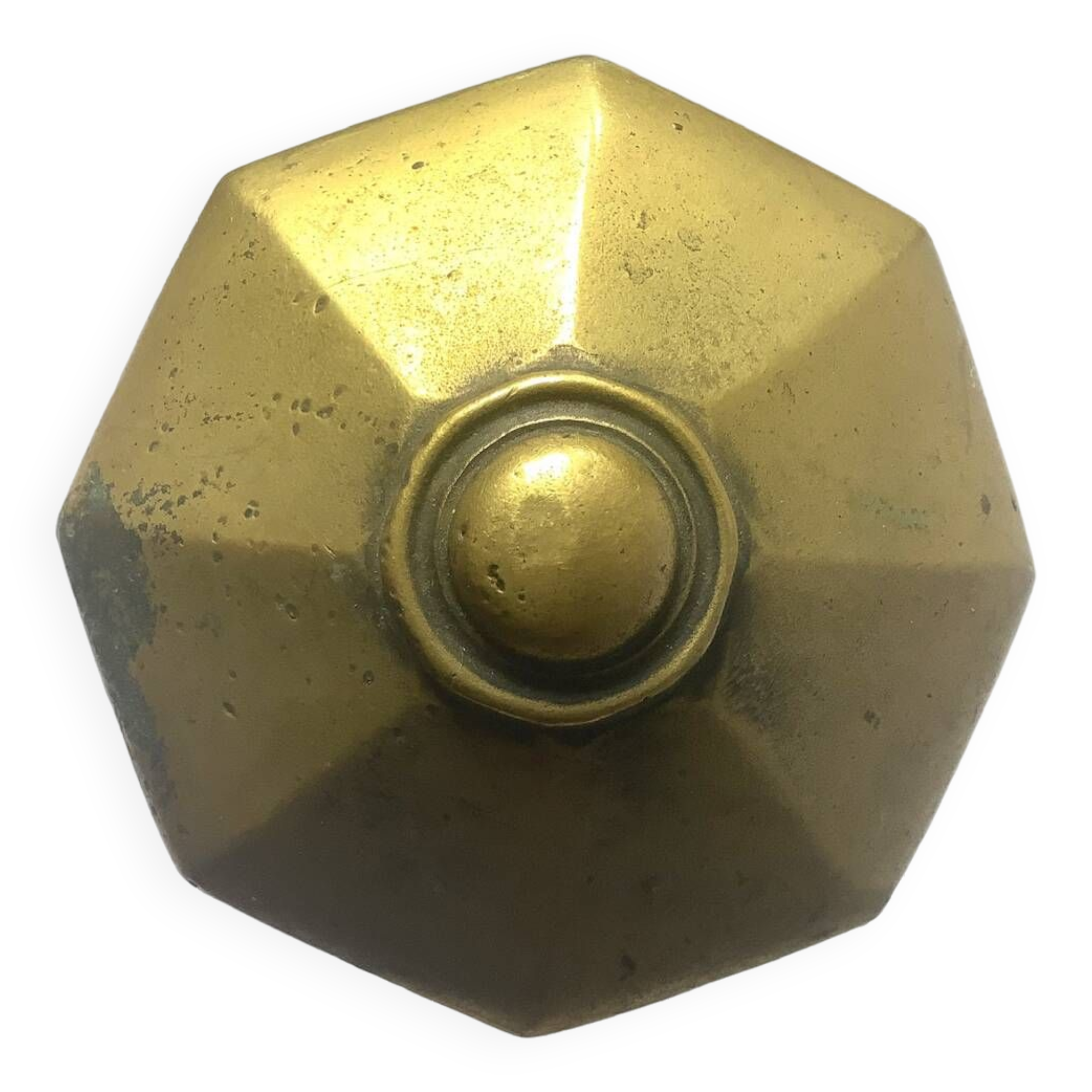 Poignée de porte octogonale en laiton