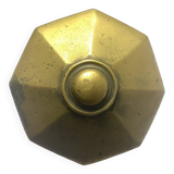 Octagonal brass door handle