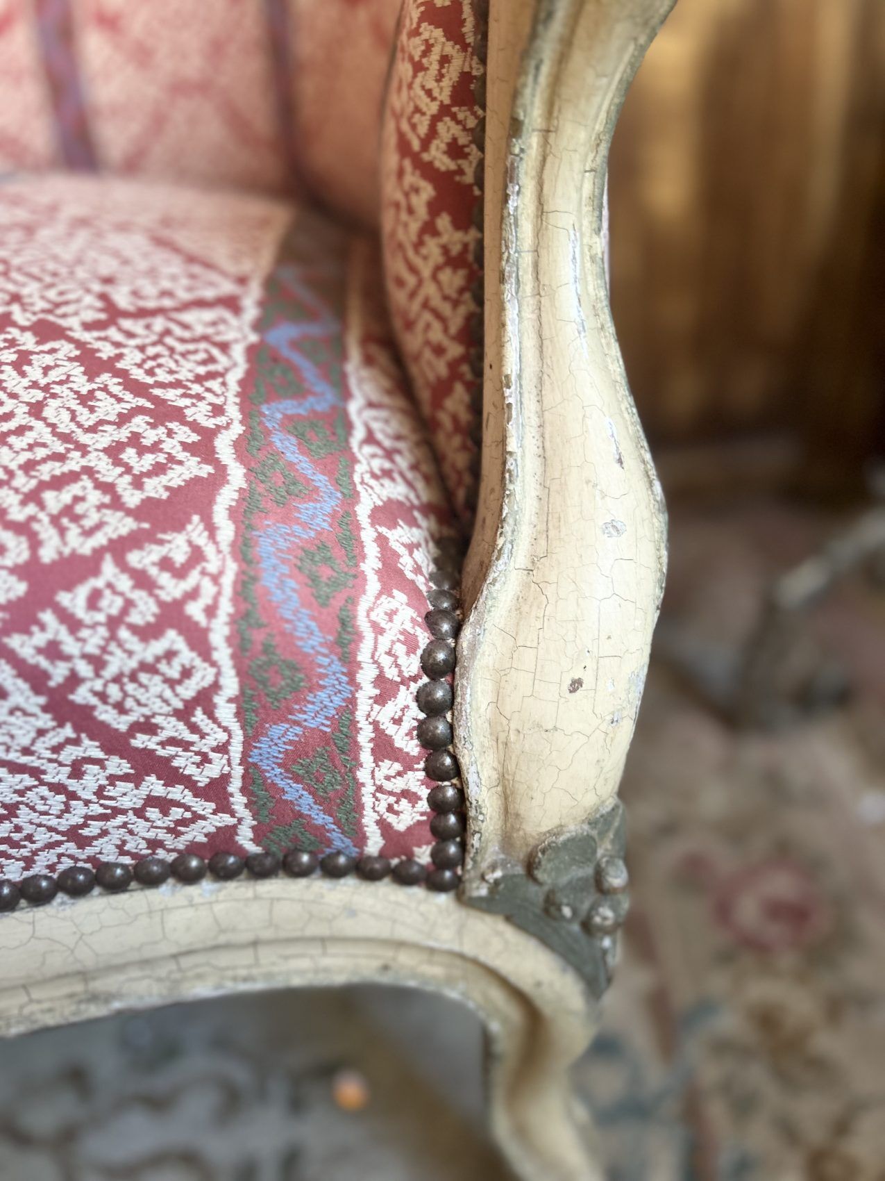 Antique Louis XV style bench – Napoleonic III period