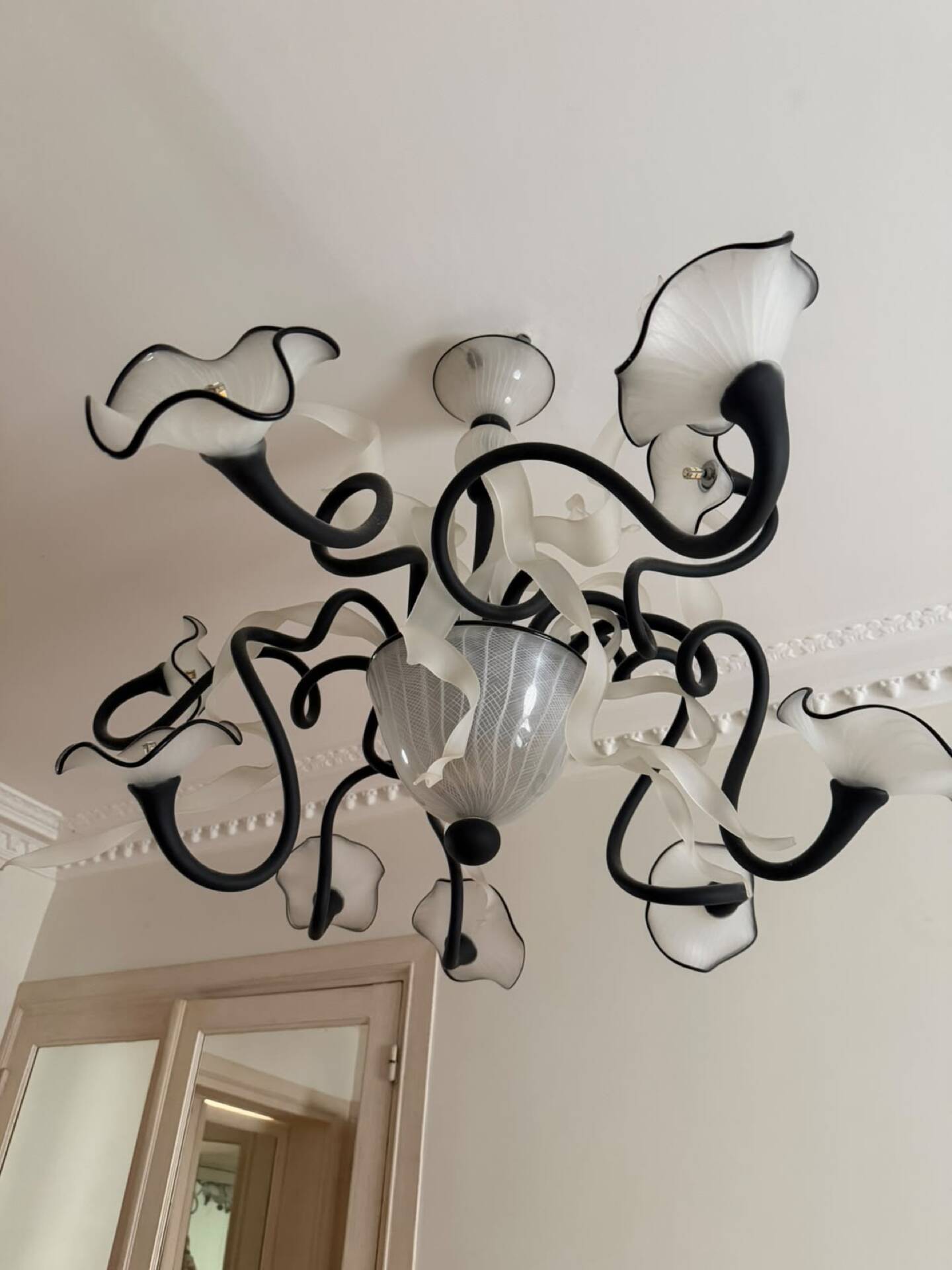Murano chandelier - modern design - superb - warm white LED
